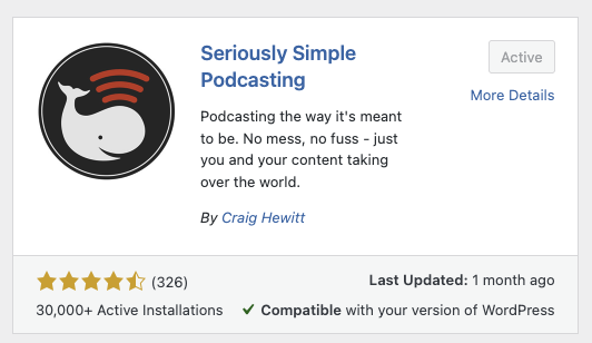 seriously simple podcasting wordpress plugin