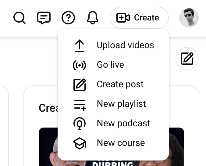 youtube studio new podcast