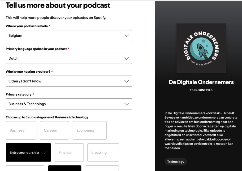 spotify podcast toevoegen