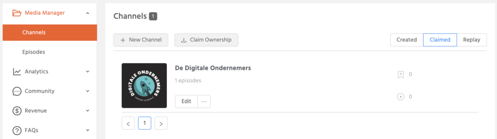 castbox claimed podcasts