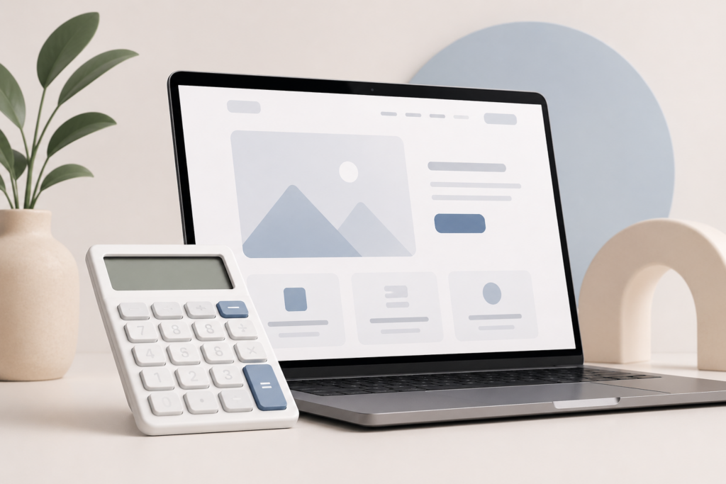 Hoeveel kost een website laten maken calculator